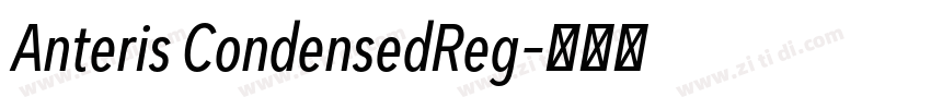 Anteris CondensedReg字体转换